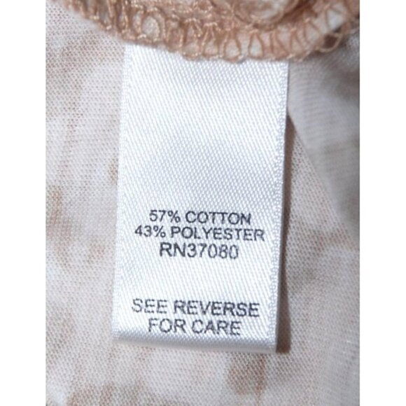 NWT Cato Est. 1946 Ladies T-Shirt Top Size L Camouflage SS Stretch Yellow Green - Picture 8 of 8